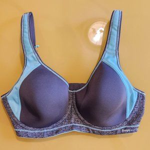 Freya Women's Sonic Underwire Sports Bra, Carbon, 32DD